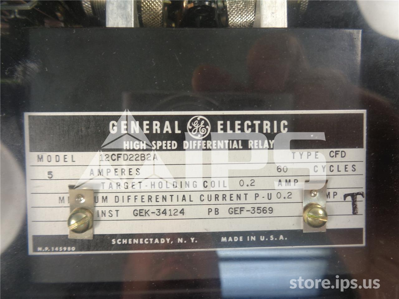 12CFD22B2A GE / General Electric CFD HIGH SPEED DIFFERENTIAL RELAY